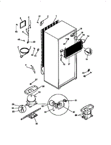 Unit Parts parts for Kenmore Refrigerator 253.9768310 (2539768310, 253 9768310) from AppliancePartsPros.com