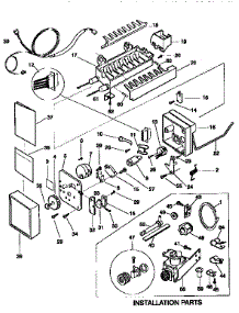 Icemaker parts for Kenmore Refrigerator 253.9768311 (2539768311, 253 9768311) from AppliancePartsPros.com
