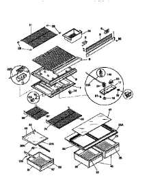 Shelves And Accessories parts for Kenmore Refrigerator 253.9768314 (2539768314, 253 9768314) from AppliancePartsPros.com