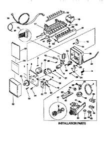 Icemaker parts for Kenmore Refrigerator 253.9768314 (2539768314, 253 9768314) from AppliancePartsPros.com
