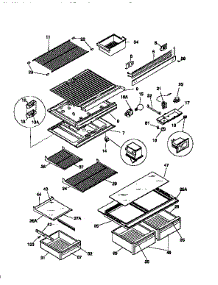 Shelves And Accessories parts for Kenmore Refrigerator 253.9768380 (2539768380, 253 9768380) from AppliancePartsPros.com