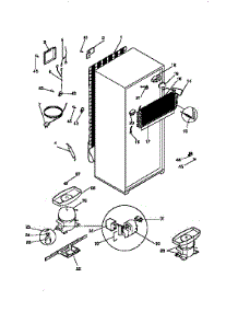 Unit Parts parts for Kenmore Refrigerator 253.9768380 (2539768380, 253 9768380) from AppliancePartsPros.com