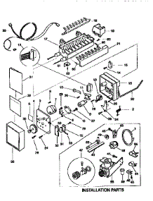 Icemaker parts for Kenmore Refrigerator 253.9768381 (2539768381, 253 9768381) from AppliancePartsPros.com