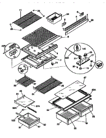 Shelves And Accessories parts for Kenmore Refrigerator 253.9768382 (2539768382, 253 9768382) from AppliancePartsPros.com