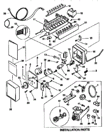Icemaker parts for Kenmore Refrigerator 253.9768412 (2539768412, 253 9768412) from AppliancePartsPros.com