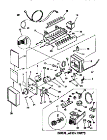 Icemaker parts for Kenmore Refrigerator 253.9768480 (2539768480, 253 9768480) from AppliancePartsPros.com