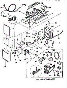 Icemaker parts for Kenmore Refrigerator 253.9768481 (2539768481, 253 9768481) from AppliancePartsPros.com