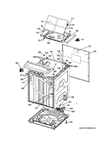 Cabinet (6) parts for Kenmore Washer Dryer Combo 267.1532212 (2671532212, 267 1532212) from AppliancePartsPros.com