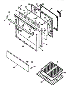 Door parts for Kenmore Range 362.7333191 (3627333191, 362 7333191) from AppliancePartsPros.com