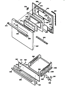 Door And Drawer parts for Kenmore Range 362.7516892 (3627516892, 362 7516892) from AppliancePartsPros.com