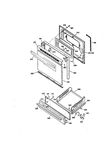 Door And Drawer parts for Kenmore Range 362.7526890 (3627526890, 362 7526890) from AppliancePartsPros.com