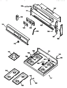 Control Panel And Cooktop parts for Kenmore Range 362.75678690 (36275678690, 362 75678690) from AppliancePartsPros.com