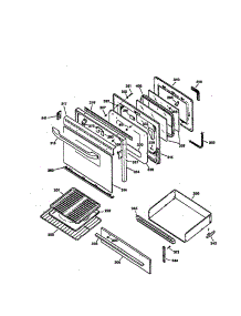 Door And Drawer parts for Kenmore Range 362.75678691 (36275678691, 362 75678691) from AppliancePartsPros.com