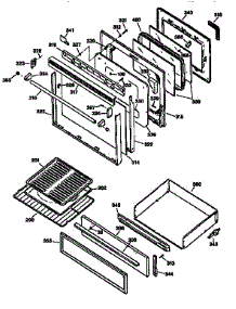 Door And Drawer parts for Kenmore Range 362.7596092 (3627596092, 362 7596092) from AppliancePartsPros.com