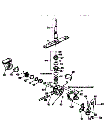 Motor Pump Mechanism parts for Kenmore Dishwasher 363.1404194 (3631404194, 363 1404194) from AppliancePartsPros.com