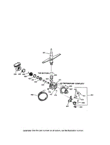 Motor-Pump Mechanism parts for Kenmore Dishwasher 363.14074790 (36314074790, 363 14074790) from AppliancePartsPros.com