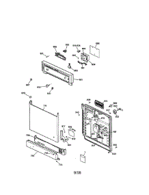 Escutcheon And Door Assembly parts for Kenmore Dishwasher 363.14175790 (36314175790, 363 14175790) from AppliancePartsPros.com