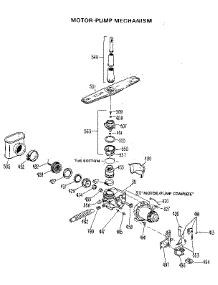 Pump And Motor parts for Kenmore Dishwasher 363.1430690 (3631430690, 363 1430690) from AppliancePartsPros.com