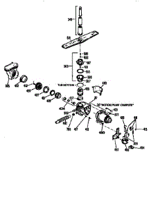 Motor Pump Mechanism parts for Kenmore Dishwasher 363.1444194 (3631444194, 363 1444194) from AppliancePartsPros.com