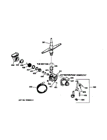Motor-Pump Mechanism parts for Kenmore Dishwasher 363.15452990 (36315452990, 363 15452990) from AppliancePartsPros.com