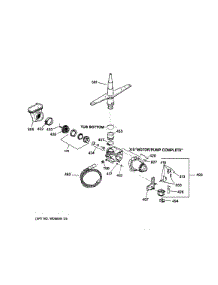 Motor-Pump Mechanism parts for Kenmore Dishwasher 363.15461790 (36315461790, 363 15461790) from AppliancePartsPros.com