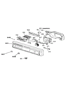 Escutcheon Assembly parts for Kenmore Dishwasher 363.1555590 (3631555590, 363 1555590) from AppliancePartsPros.com
