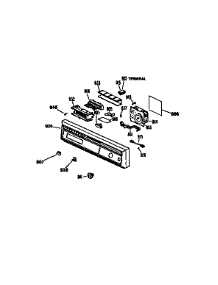 Escutcheon Assembly parts for Kenmore Dishwasher 363.1555991 (3631555991, 363 1555991) from AppliancePartsPros.com