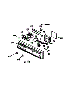 Escutcheon Assembly parts for Kenmore Dishwasher 363.1654594 (3631654594, 363 1654594) from AppliancePartsPros.com