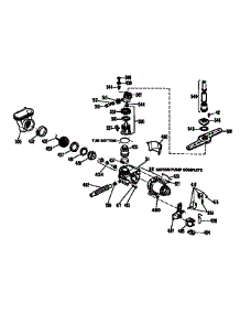 Motor Pump Mechanisn parts for Kenmore Dishwasher 363.1654994 (3631654994, 363 1654994) from AppliancePartsPros.com