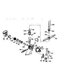 Motor Pump Mechanism parts for Kenmore Dishwasher 363.1656991 (3631656991, 363 1656991) from AppliancePartsPros.com