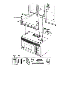 Microwave Installation parts for Kenmore Microwave 363.63674201 (36363674201, 363 63674201) from AppliancePartsPros.com