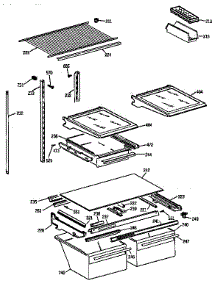 Shelf Parts parts for Kenmore Refrigerator 363.68285890 (36368285890, 363 68285890) from AppliancePartsPros.com