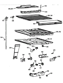 Compartment Separator Parts parts for Kenmore Refrigerator 363.68292890 (36368292890, 363 68292890) from AppliancePartsPros.com