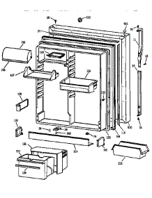 Fresh Food Door parts for Kenmore Refrigerator 363.68595893 (36368595893, 363 68595893) from AppliancePartsPros.com