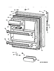 Fresh Food Door parts for Kenmore Refrigerator 363.68852892 (36368852892, 363 68852892) from AppliancePartsPros.com