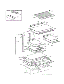 Shelf Parts parts for Kenmore Refrigerator 363.68852896 (36368852896, 363 68852896) from AppliancePartsPros.com