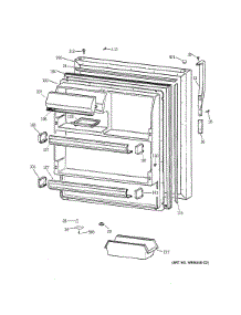 Fresh Food Door parts for Kenmore Refrigerator 363.68852898 (36368852898, 363 68852898) from AppliancePartsPros.com