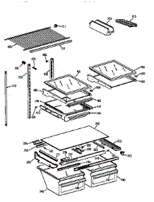 Shelf Parts parts for Kenmore Refrigerator 363.78292890 (36378292890, 363 78292890) from AppliancePartsPros.com