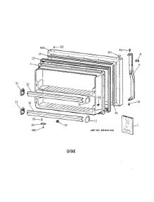 Freezer Door parts for Kenmore Refrigerator 363.78472895 (36378472895, 363 78472895) from AppliancePartsPros.com