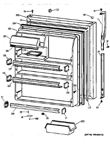 Fresh Food Door parts for Kenmore Refrigerator 363.78477892 (36378477892, 363 78477892) from AppliancePartsPros.com