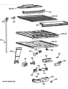 Compartment Separator Parts parts for Kenmore Refrigerator 363.78477892 (36378477892, 363 78477892) from AppliancePartsPros.com