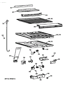 Compartment Separator Parts parts for Kenmore Refrigerator 363.78477893 (36378477893, 363 78477893) from AppliancePartsPros.com