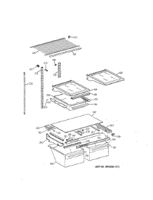 Shelf Parts parts for Kenmore Refrigerator 363.78477895 (36378477895, 363 78477895) from AppliancePartsPros.com