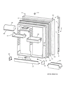Fresh Food Door parts for Kenmore Refrigerator 363.78562894 (36378562894, 363 78562894) from AppliancePartsPros.com