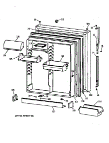 Fresh Food Door parts for Kenmore Refrigerator 363.78567893 (36378567893, 363 78567893) from AppliancePartsPros.com