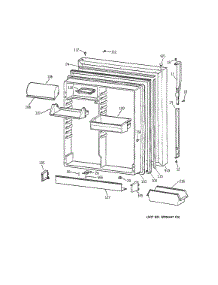 Fresh Food Door parts for Kenmore Refrigerator 363.78567895 (36378567895, 363 78567895) from AppliancePartsPros.com