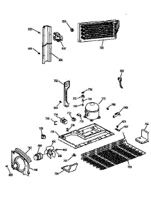 Unit Parts parts for Kenmore Refrigerator 363.78595892 (36378595892, 363 78595892) from AppliancePartsPros.com