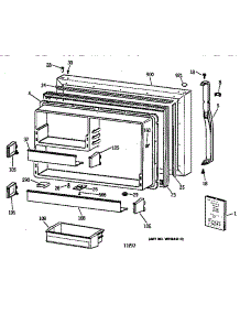 Freezer Door parts for Kenmore Refrigerator 363.78595893 (36378595893, 363 78595893) from AppliancePartsPros.com