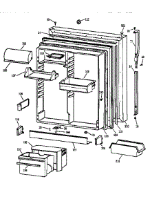 Fresh Food Door parts for Kenmore Refrigerator 363.78597893 (36378597893, 363 78597893) from AppliancePartsPros.com