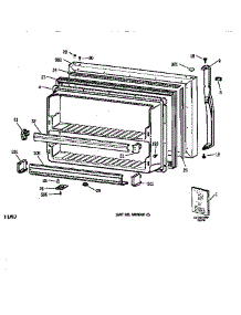 Freezer Door parts for Kenmore Refrigerator 363.78965894 (36378965894, 363 78965894) from AppliancePartsPros.com
